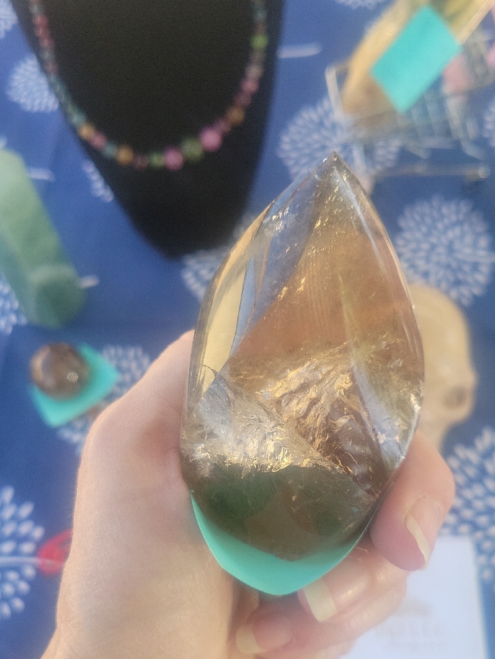 Smokey quartz with rutile inclusions from brazil